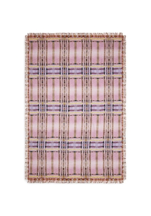 Pierre-Louis Mascia Aloeuw geometric fringed shawl - Pink