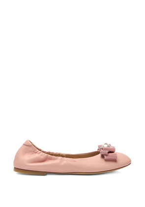 Casadei bow-detail ballet flats - Pink