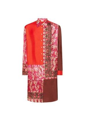 Pierre-Louis Mascia patchwork-design long-sleeve shirt - Pink