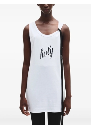Ann Demeulemeester Seva printed tank top - White