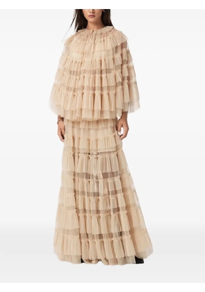 AllSaints Aude ruffled maxi skirt - Neutrals