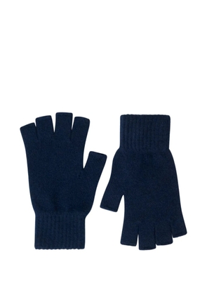 Pringle of Scotland fingerless gloves - Blue