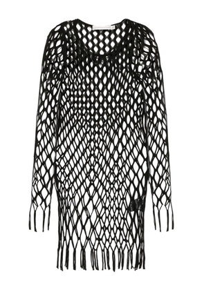 Christopher Esber knitted mesh mini dress - Black