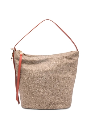 Borbonese printed strap tote bag - Neutrals