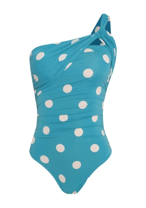 Brigitte one-shoulder swimsuit - Blue