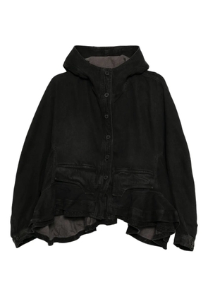 Rundholz cotton hooded jacket - Black