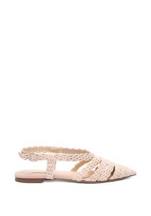 Casadei buckle-detail flat pumps - Neutrals