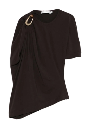 Christopher Esber draped ring-detail top - Brown