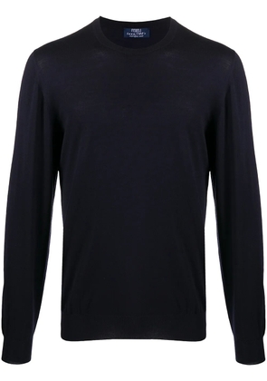 Fedeli round neck jumper - Blue