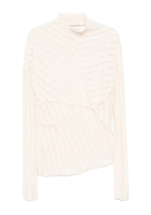 CHIAHUNG SU long-sleeved top - Neutrals