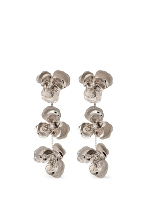 Jennifer Behr Braelynn floral drop earrings - Silver