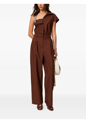 TWINSET one-shoulder jumpsuit - Brown