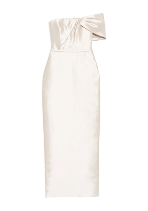 Amsale satin dress - Neutrals