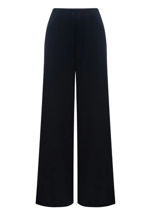 12 STOREEZ silk-jersey wide-leg trousers - Black