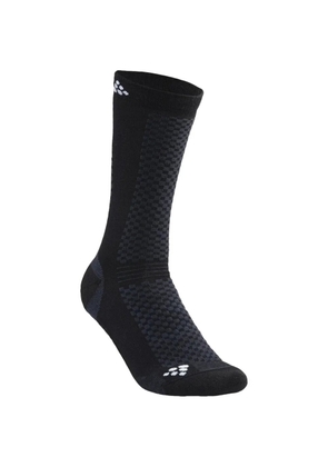 CRAFT logo-detail socks - Black