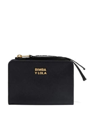Bimba y Lola top-zip logo wallet - Black