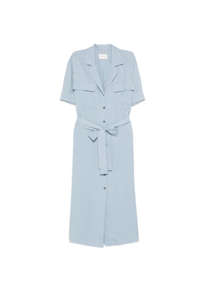 Gant button-fastening belted midi dress - Blue