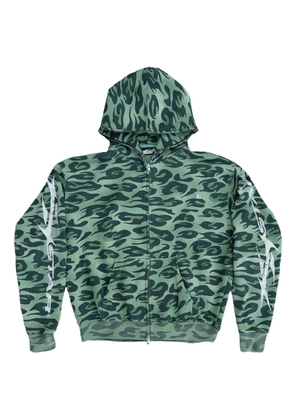HELLSTAR zip-up hoodie - Green