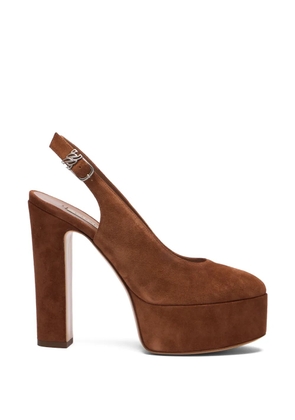 Casadei Patty platform pumps - Brown