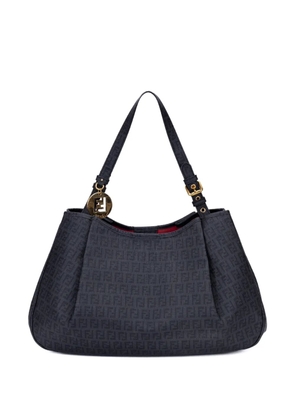 Fendi Pre-Owned Zucchino black logo charm tote bag