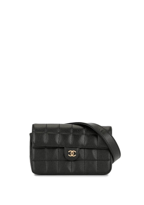 CHANEL Pre-Owned Choco Bar waist bum bag - Black