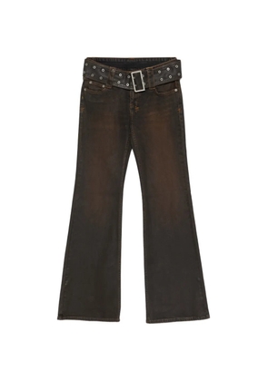 Ksubi Soho belted flared jeans - Brown
