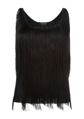 TOM FORD fringed top - Black