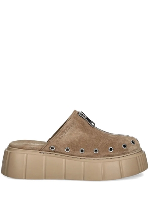 Inuikii Matilda suede mules - Brown