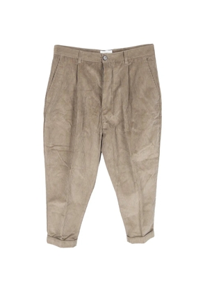 AMI Paris tapered corduroy trousers - Brown