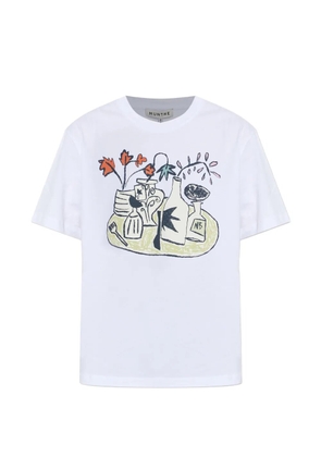 MUNTHE print T-shirt - White