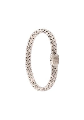 John Hardy Classic Chain 7.5mm diamond pavé bracelet - Silver