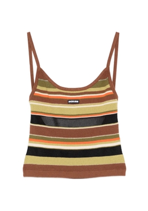 Ksubi Tamrin striped tank top - Brown