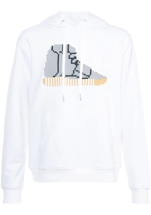 Mostly Heard Rarely Seen 8-Bit hi-top sneaker hoodie - White
