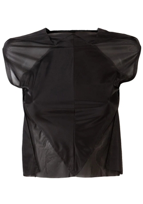 Maison Martin Margiela Pre-Owned Fitted sheer top - Black