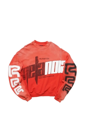 RRR123 graphic crewneck sweater - Red