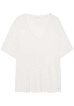 ANINE BING V-neck short-sleeve T-shirt - White