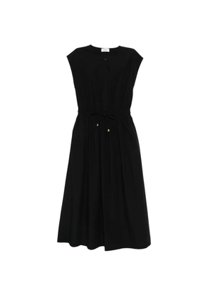 Ottod'Ame drawstring sleeveles midi dress - Black