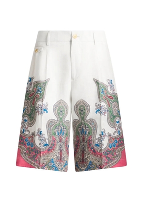 ETRO paisley-print shorts - White