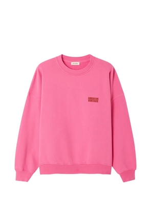 American Vintage Plizzy round-neck sweatshirt - Pink