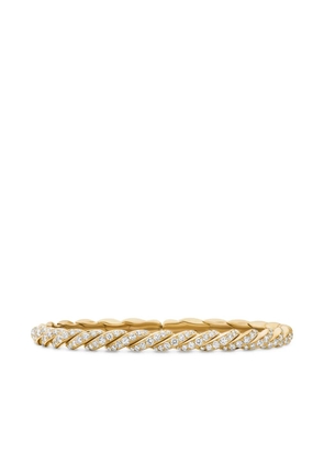 David Yurman 18kt yellow gold Sculpted Cable Flex bracelet (5mm)