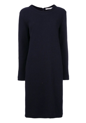 Julien David textured-knit dress - Blue