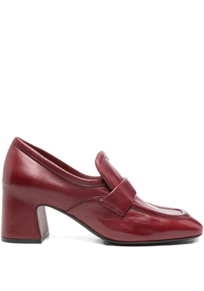 mara bini 60mm leather pumps - Red