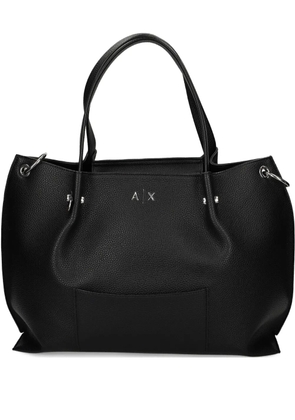 Armani Exchange logo-detail tote bag - Black