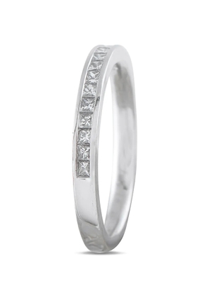 LB Exclusive half-eternity diamond ring - Silver
