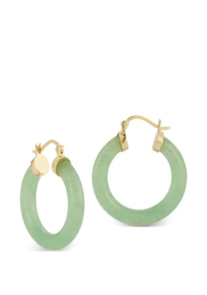Mateo Jade donut hoop earrings - Green