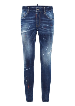 DSQUARED2 distressed stretch-cotton slim jeans - Blue