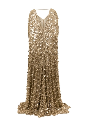 SANA OSMANI Diva sequin maxi dress - Gold