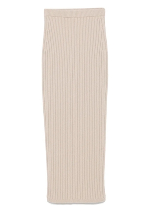 Max Mara ribbed midi skirt - Neutrals