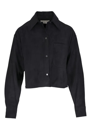 TWP Little Big Joe pocket leather jacket - Black