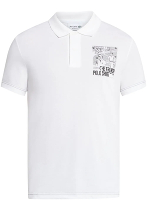 Lacoste Movement graphic-print polo shirt - White